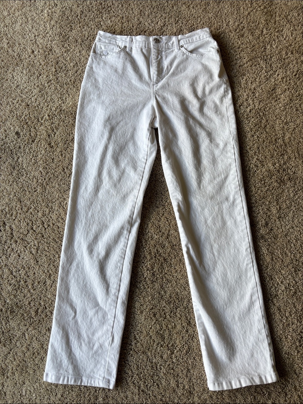 Women’s Gloria Vanderbilt Amanda Jeans White Size 8